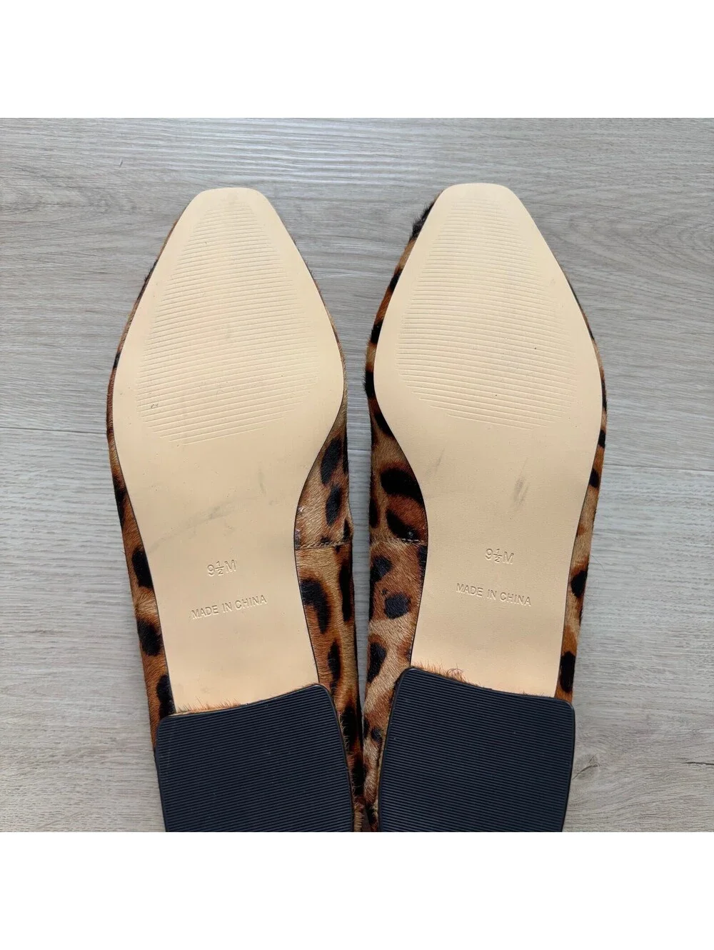 Talbots NWOT Women's Leopard Print Calf Hair Penelope Ballet Flats Size 9.5